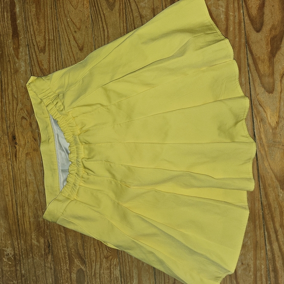 Sunny Yellow Circle Skirt with Elastic Waist - Picture 2 of 5